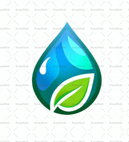 Wassertropfen und Blatt